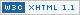 Valid XHTML 1.1